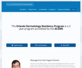 Orlandodermresidency.com(KCU-GME Consortium/ADCS Orlando Program) Screenshot