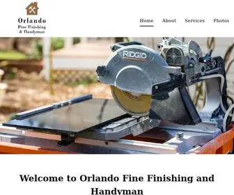 Orlandofinefinishing.com(Orlando Fine Finishing and Handyman) Screenshot