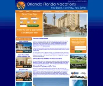 Orlandofloridavacations.com(Orlando Florida Vacations the Best Hotel Deals Online) Screenshot