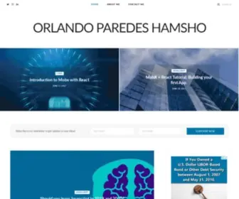 Orlandohamsho.com(Web Developer) Screenshot