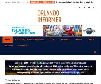 Orlandoinformer.com(The #1 Universal Orlando vacation planning website) Screenshot