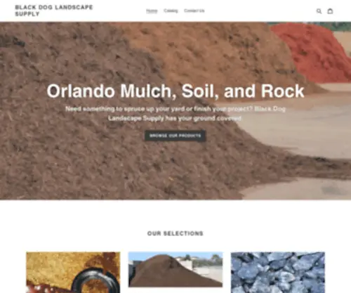 Orlandomulchandsoil.com(Black Dog Landscape Supply) Screenshot