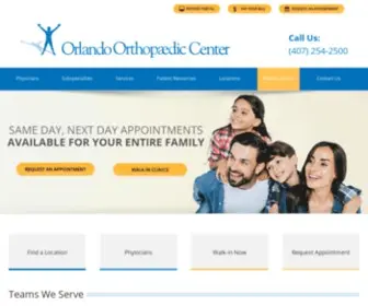 Orlandoortho.com(Orlando Orthopaedic Center) Screenshot