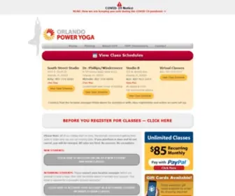 Orlandopoweryoga.com(Orlando Yoga) Screenshot