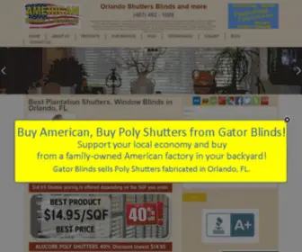 Orlandoshuttersblindsandmore.com(Plantation Shutters Orlando) Screenshot