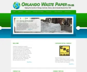 Orlandowastepaper.com(Orlando's #1 Waste Paper Company) Screenshot