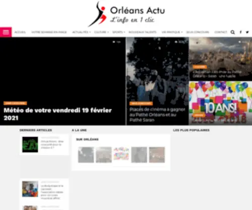 Orleansactu.fr(Orléans Actu) Screenshot