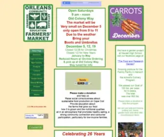 Orleansfarmersmarket.com(Orleans Farmers Market) Screenshot