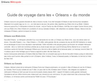 Orleansmetropole.com(Orléans) Screenshot