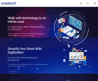 Orletech.com(Software company) Screenshot