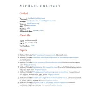 Orlitzky.com(Michael Orlitzky) Screenshot