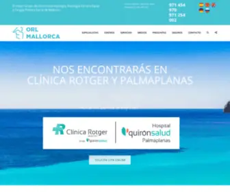 Orlmallorca.com(Grupo de Otorrinolaringología) Screenshot