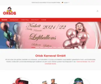 Orlob-Karneval.com(Orlob B2B Shop) Screenshot