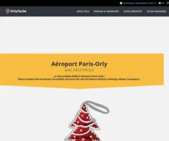 Orly-Aeroport.fr(AEROPORT PARIS ORLY (ORY) Bienvenue) Screenshot