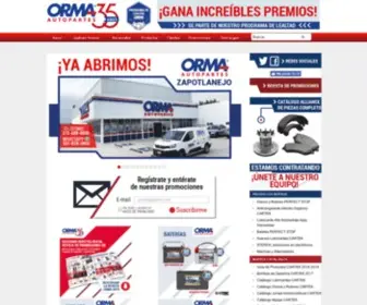 Orma.com.mx(ORMA Autopartes) Screenshot