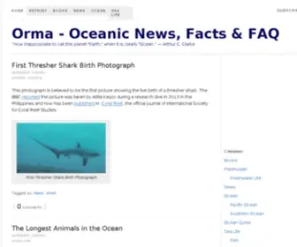 Orma.com(Ocean Facts & FAQ) Screenshot