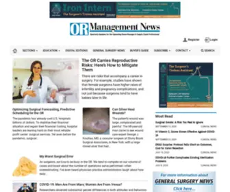 Ormanagement.net(OR Management News) Screenshot