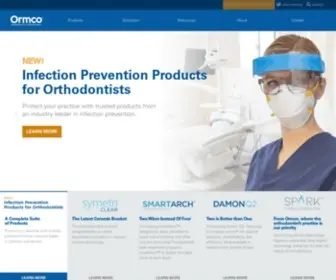 Ormco.com(Orthodontics Supply Company Brackets) Screenshot