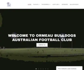 Ormeauafl.com.au(Ormeau Bulldogs AFL) Screenshot