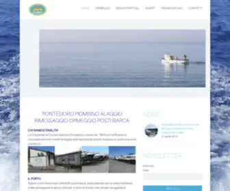 Ormeggio-Pontedoro.com(Alaggio, rimessaggio, ormeggio posti barca Val di Cornia) Screenshot