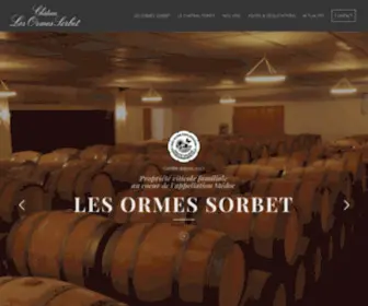 Ormes-Sorbet.com(Château) Screenshot