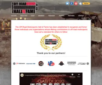 Ormhof.org(Off-Road Motorsports Hall of Fame) Screenshot