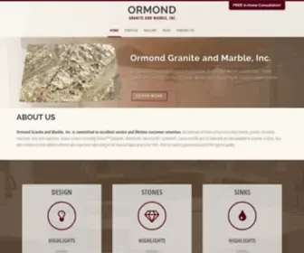 Ormondgranite.com(Ormond Granite and Marble) Screenshot