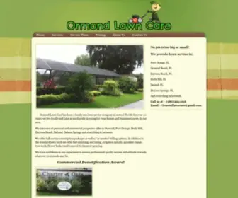 Ormondlawncare.com(Ormond Lawn Care) Screenshot