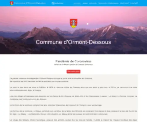 Ormont-Dessous.ch(Commune d'Ormont) Screenshot