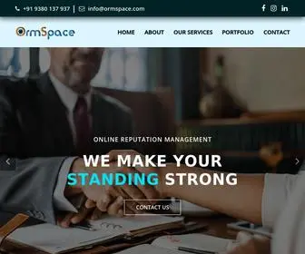 Ormspace.com(Online Reputation Management Services) Screenshot