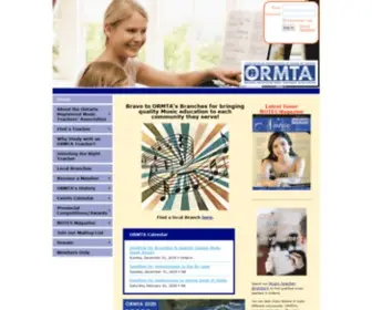 Ormta.org(The Ontario Registered Music Teachers' Association) Screenshot