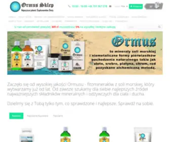 Ormus-Sklep.pl(Naturalne suplementy diety sklep) Screenshot