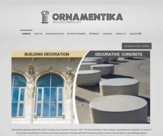 Ornamentika.hu(ÉPÜLETSZOBRÁSZ KFT) Screenshot