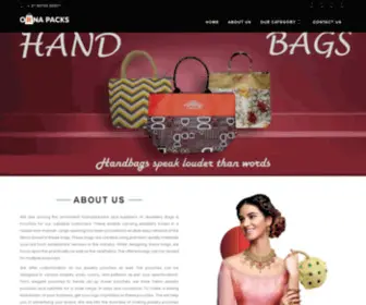 Ornapacks.com(Manufacturer, Wholesaler & Supplier of Jewellery bags, Jewellery Pouches in Meerut Cotton Bag for Jewellery Shops, Corporate Sector & Exhibitions) Screenshot