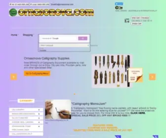 Ornasonova.com(Western Calligraphy equipment) Screenshot