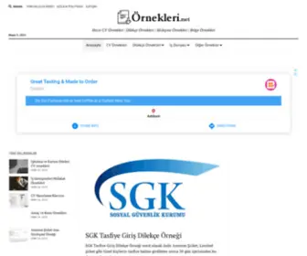 Ornekleri.net(Örnekleri .net) Screenshot