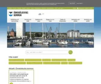 Ornskoldsvik.se(Välkommen till Örnsköldsviks kommun) Screenshot