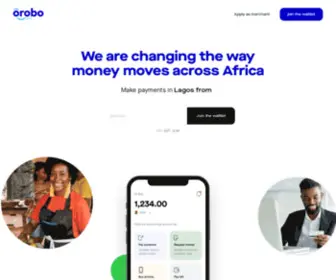 Orobopay.com(We are changing the way money moves across Africa) Screenshot