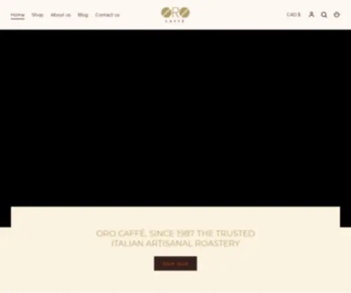 Orocaffe.ca(Order Coffee Online) Screenshot