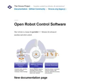 Orocos.org(Smarter control in robotics & automation) Screenshot