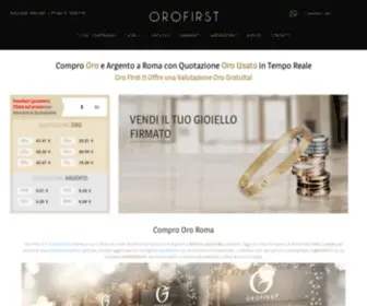 Orofirst.it(Compro oro Roma) Screenshot