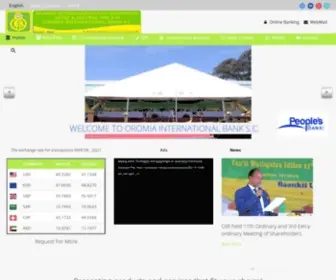 Orointbank.net(Banks in Ethiopia Oromia International Bank) Screenshot