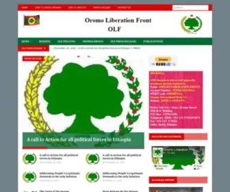 Oromoliberationfront.org(The Oromo Liberation Front (OLF)) Screenshot