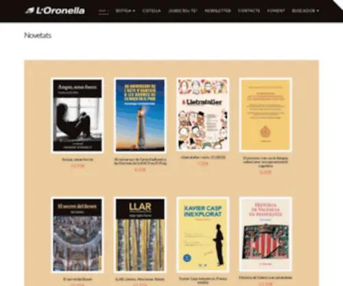 Oronella.com(Novetats) Screenshot