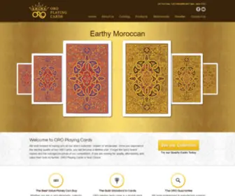 Oroplayingcards.com(ORO Playing Cards) Screenshot