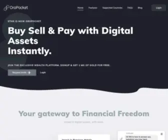 Oropocket.com(Sell & Pay with Digital Assets) Screenshot