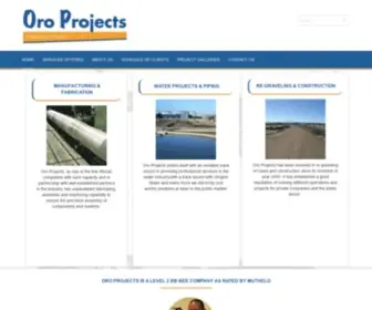 Oroprojects.co.za(Oro Projects) Screenshot