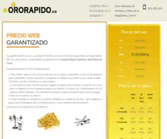 Ororapido.es(COMPRO ORO Sevilla centro en C/Zaragoza 3) Screenshot