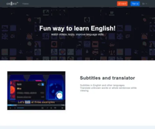 Ororo.tv(Fun way to learn English) Screenshot
