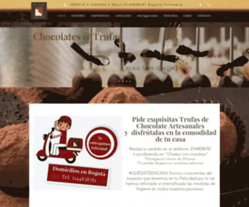 Orosolidochocolateria.com(Oro Sólido Chocolatería) Screenshot